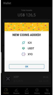 new coolwallet coins icx usdt xyo