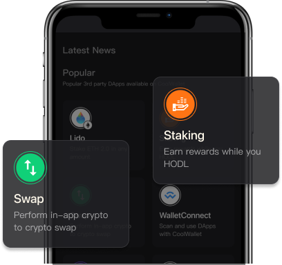 CoolWallet - Effortless Native Staking, Swapping and Buying Cryptos