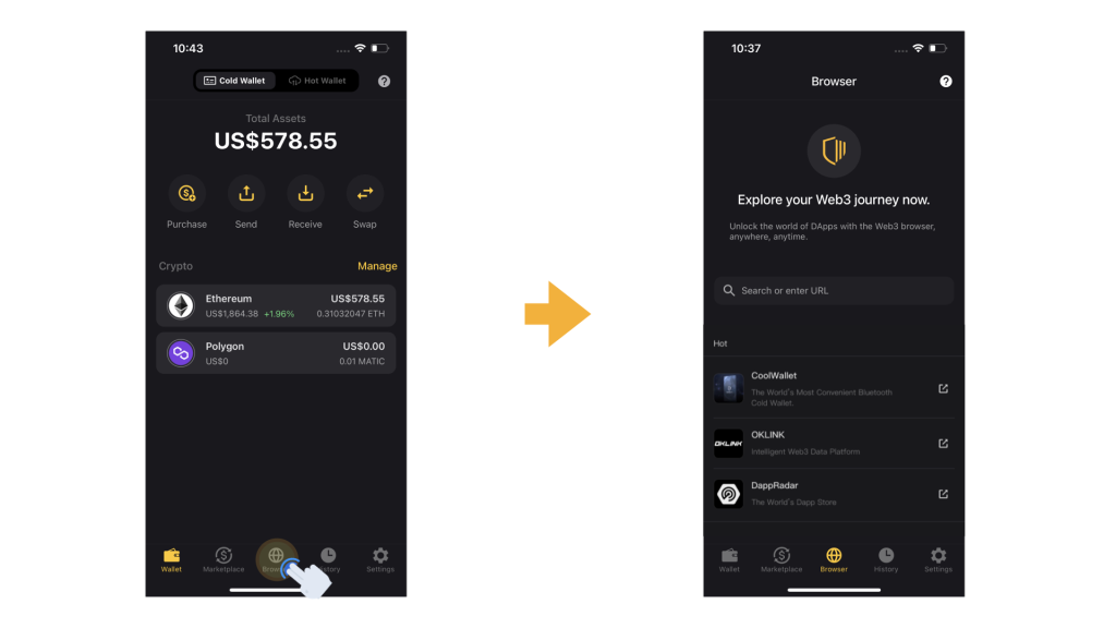 CoolWallet Unveils New Web3 Browser Feature for Safe and Convenient-1